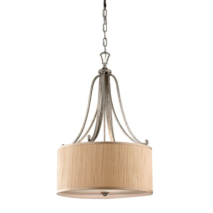 Abbey 3 Light Pendant - Silver Sand