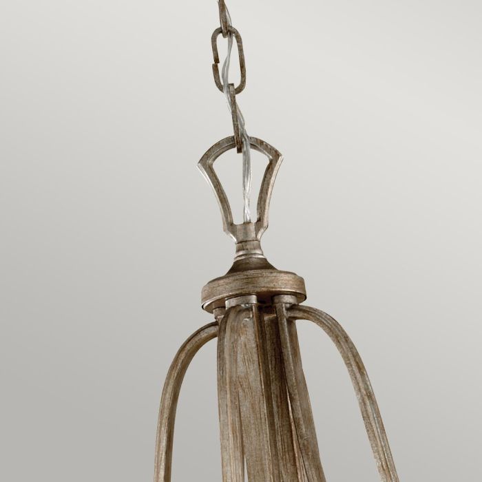 Abbey 3 Light Pendant - Silver Sand