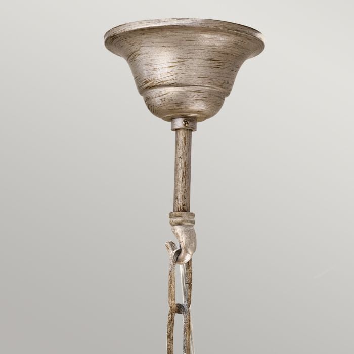 Abbey 3 Light Chandelier - Silver Sand