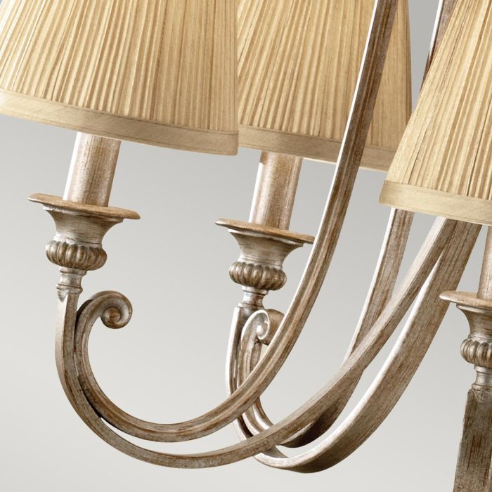 Abbey 5 Light Chandelier - Silver Sand
