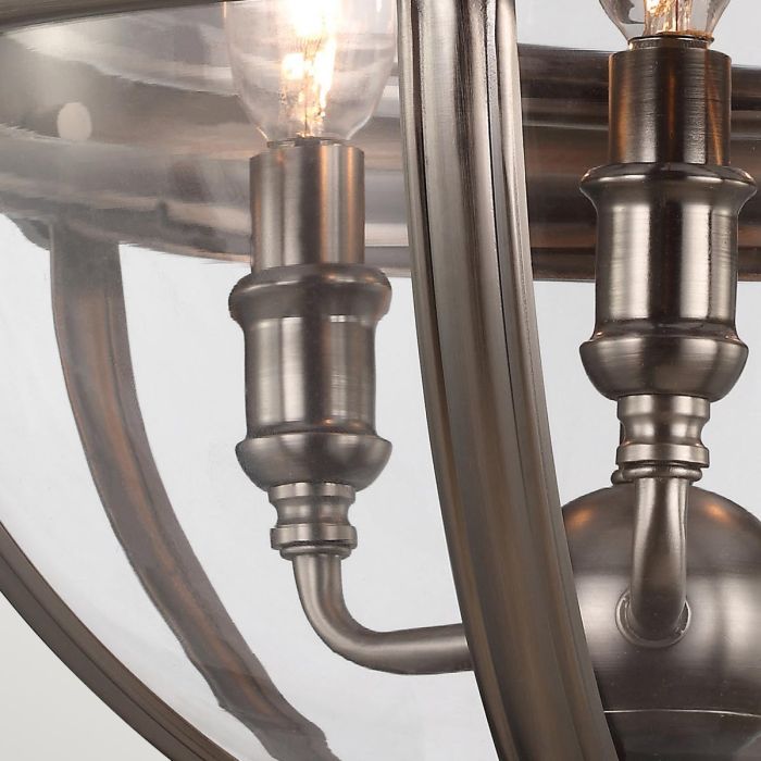 Adams 3 Light Pendant Chandelier - Antique Nickel