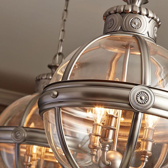 Adams 3 Light Pendant Chandelier - Antique Nickel