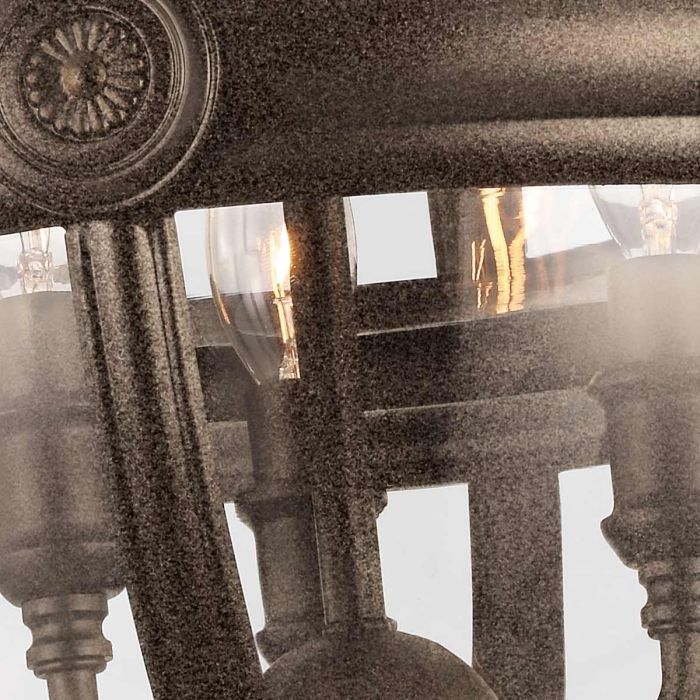 Adams 3 Light Pendant Chandelier - British Bronze