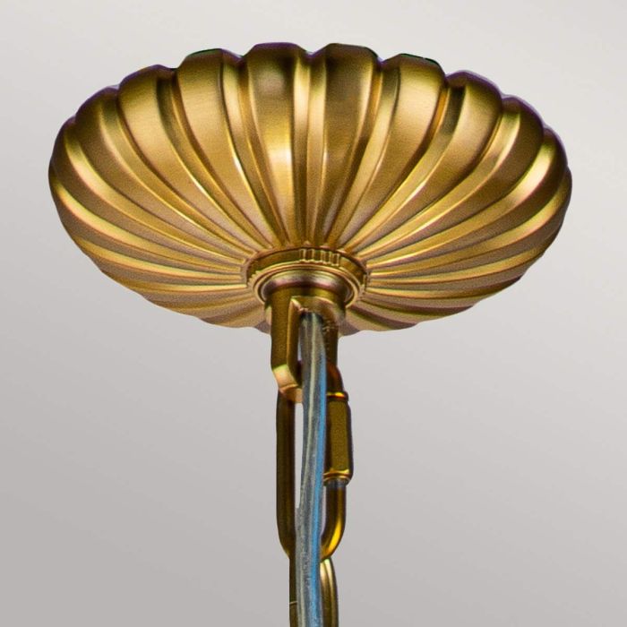 Adams 4 Light Pendant Chandelier - Burnished Brass