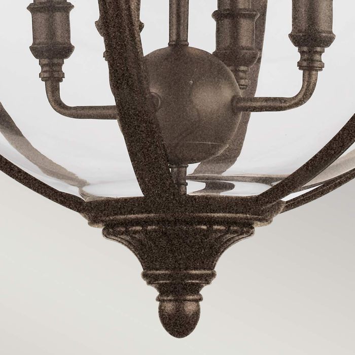 Adams 4 Light Pendant Chandelier - British Bronze