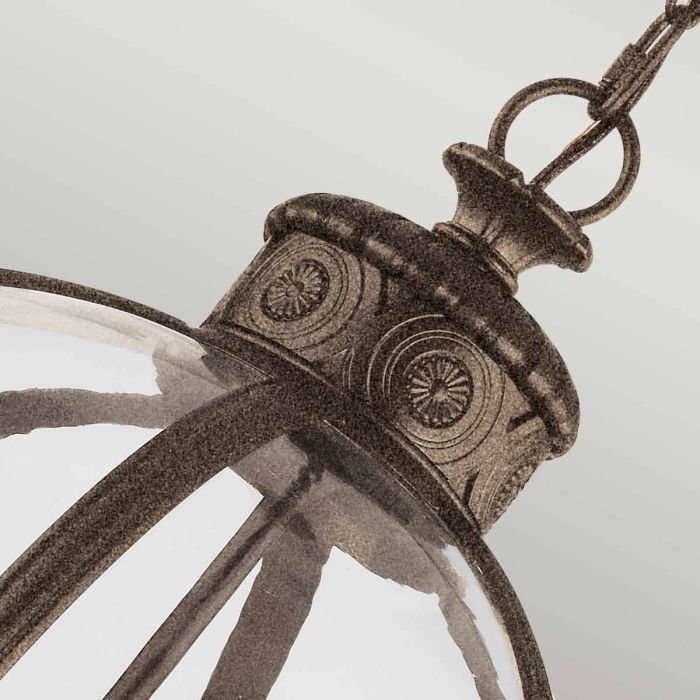 Adams 4 Light Pendant Chandelier - British Bronze