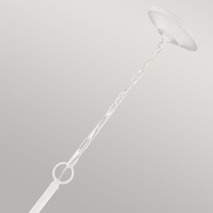 Annie 4 Light Chandelier - Textured Plaster White