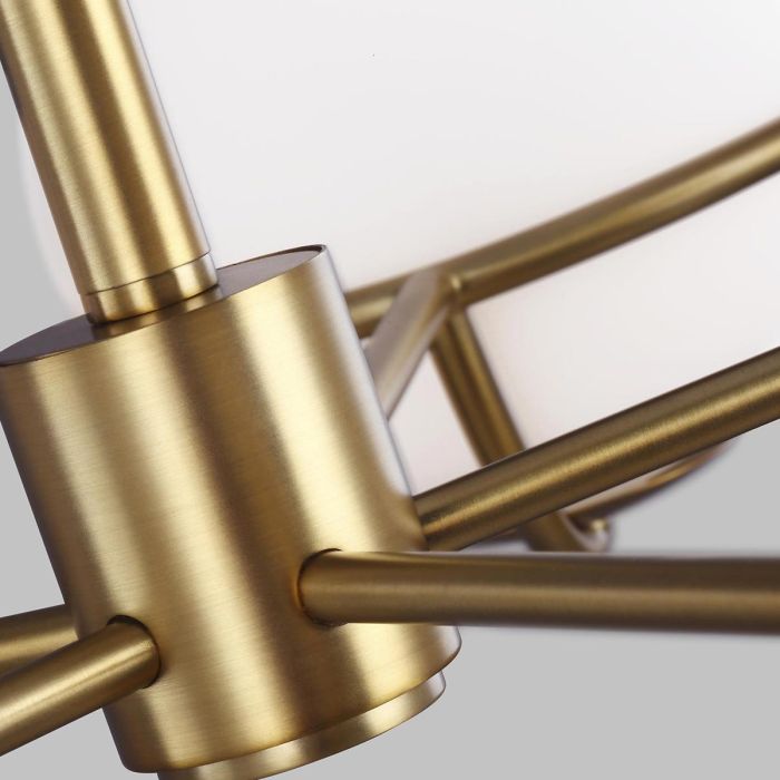 Apollo 5 Light Chandelier - Burnished Brass