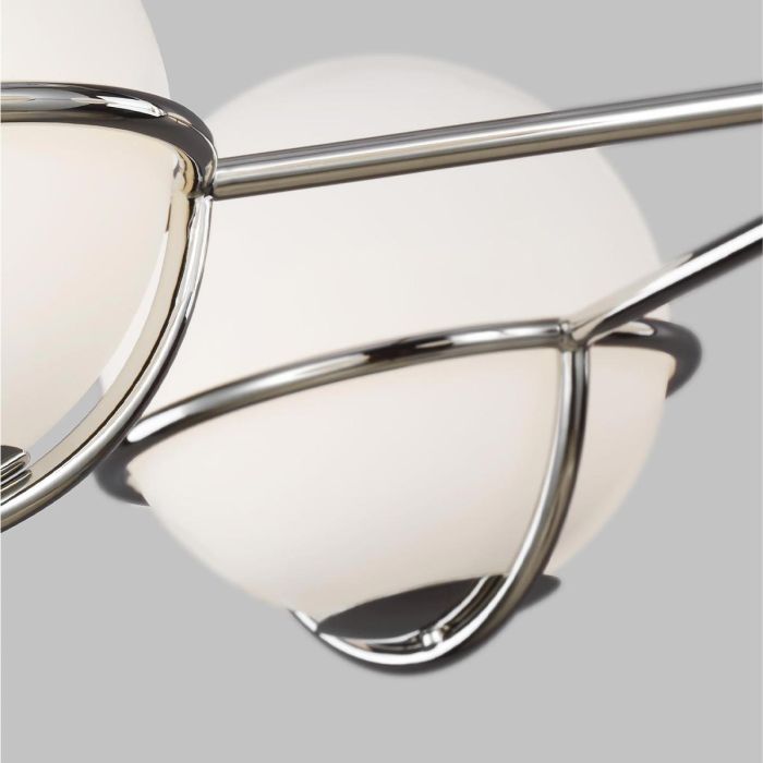 Apollo 5 Light Chandelier - Polished Nickel