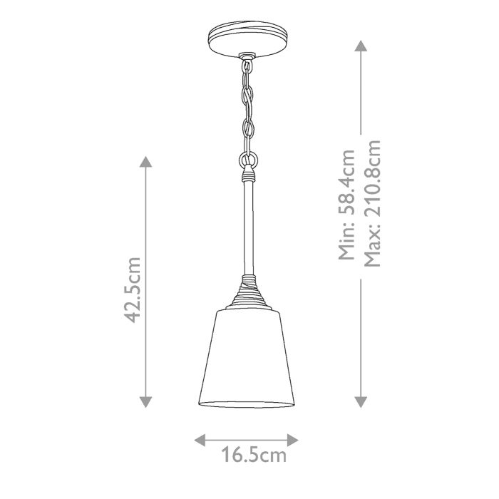 Arbor Creek 1 Light Mini Pendant - Arbor Bronze