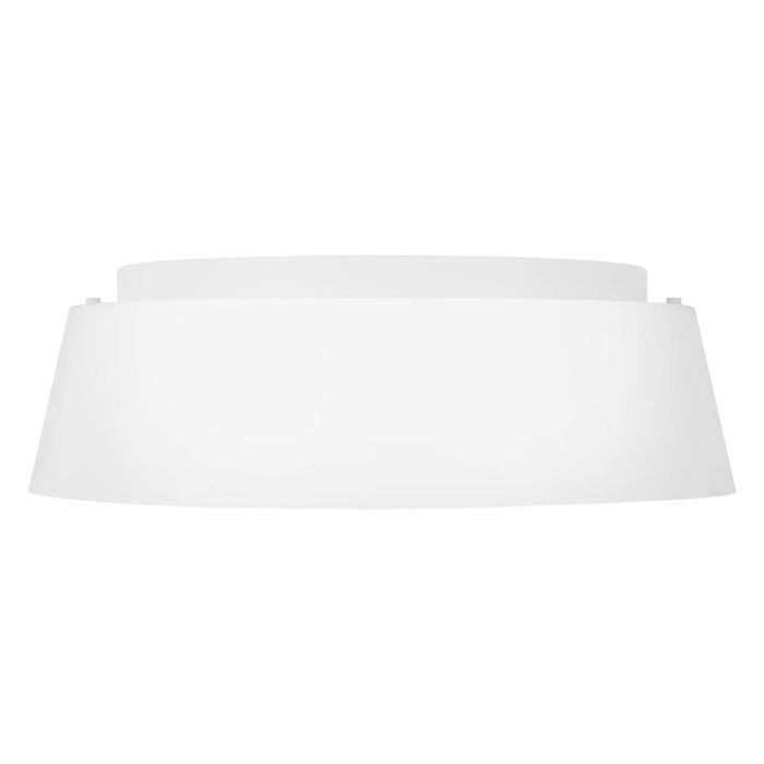 Asher 3 Light Flush Light - Matte White & Gold