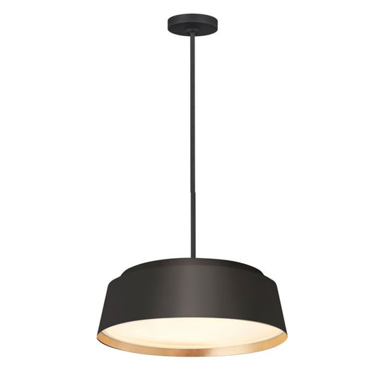 Asher 5 Light Pendant - Midnight Black & Gold