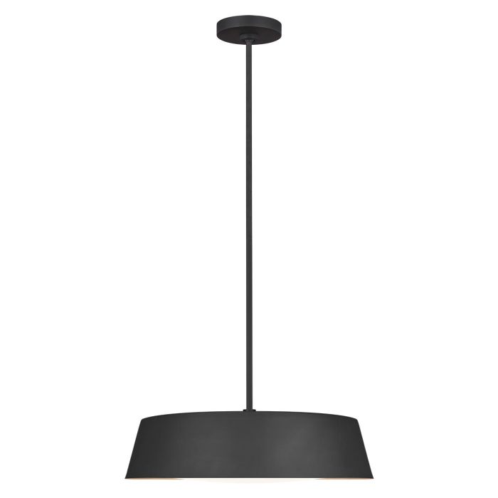 Asher 5 Light Pendant - Midnight Black & Gold