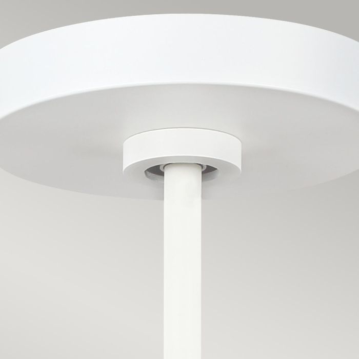 Asher 5 Light Pendant - Matte White & Gold