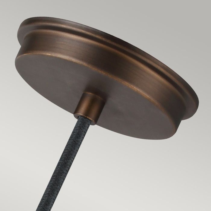 Baskin 1 Light Pendant - Painted Aged Brass / Dark Weathered Zinc