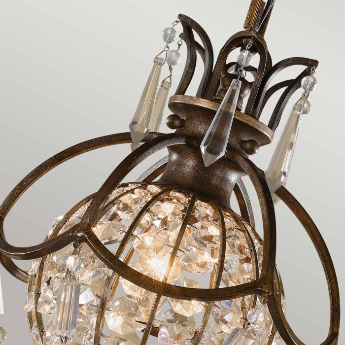 Bellini 1 Light Pendant Light - Oxidized Bronze / British Bronze