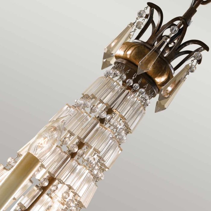 Bellini 4 Light Chandelier - Oxidized Bronze / British Bronze