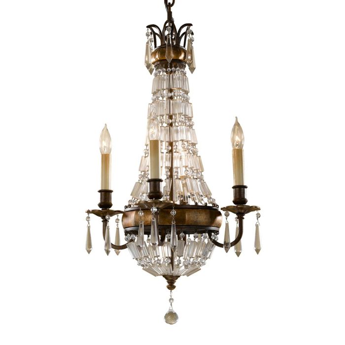 Bellini 4 Light Chandelier - Oxidized Bronze / British Bronze