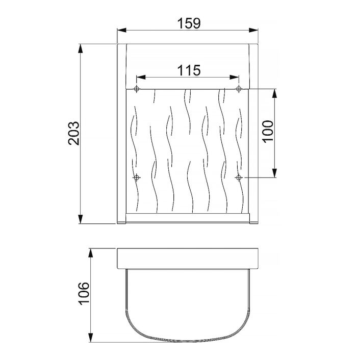 Bennie 1 Light Small LED Wall Light - Painted Brushed Steel