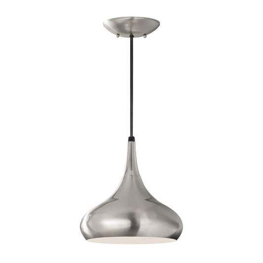 Beso 1 Light Medium Pendant – Brushed Steel