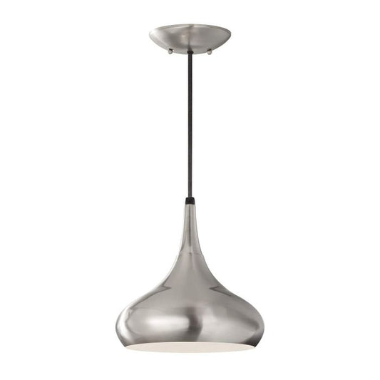 Beso 1 Light Medium Pendant - Brushed Steel