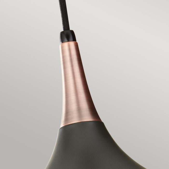 Beso 1 Light Medium Pendant - Dark Bronze