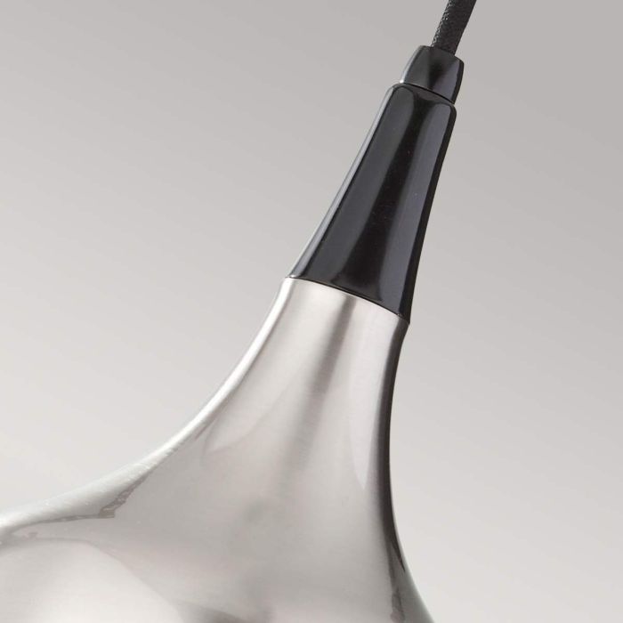 Beso 1 Light Mini Pendant - Brushed Steel