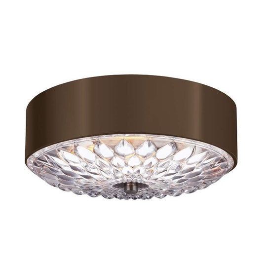 Botanic 3 Light Small Flush - Dark Aged Brass