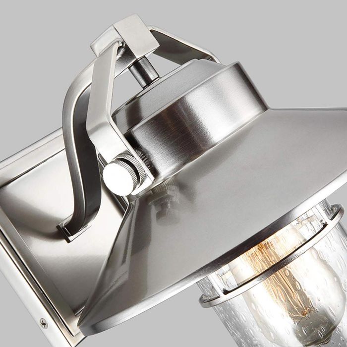 Boynton 1 Light Small Wall Lantern - Painted Brushed Steel