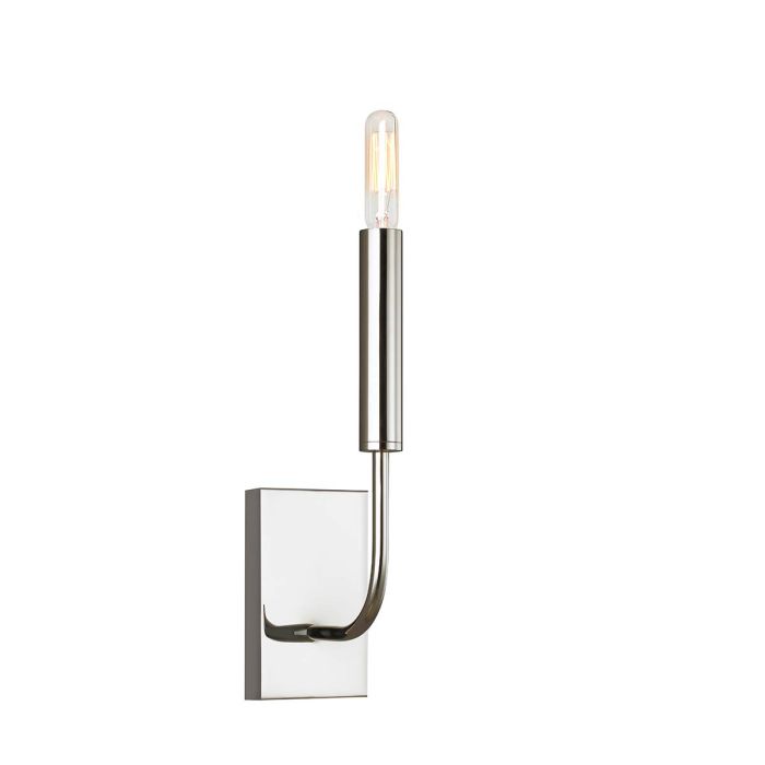 Brianna 1 Light Wall Light - Polished Nickel