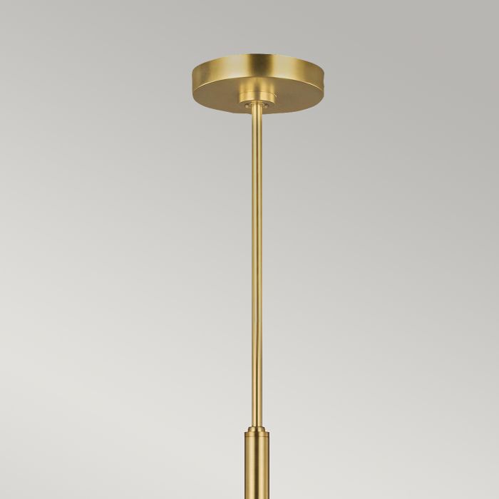 Brianna 6 lt Chandelier - Burnished Brass