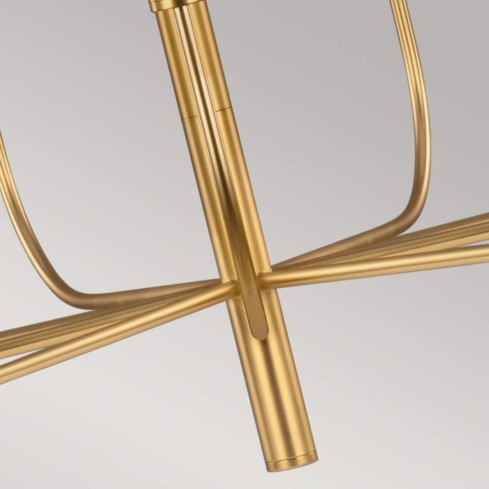 Brianna 9 Light Chandelier - Burnished Brass