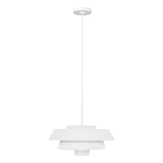 Brisbin 1 Light Pendant – Matte White