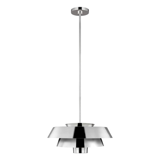 Brisbin 1 Light Pendant – Polished Nickel