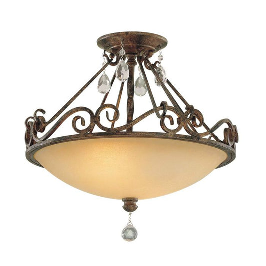 Chateau 2 Light Semi-Flush Light - Mocha Bronze
