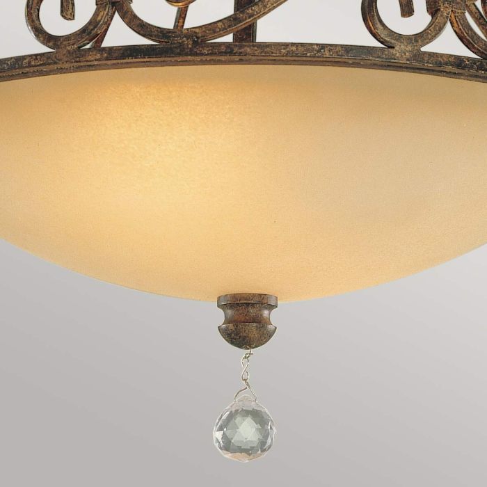 Chateau 2 Light Semi-Flush Light - Mocha Bronze