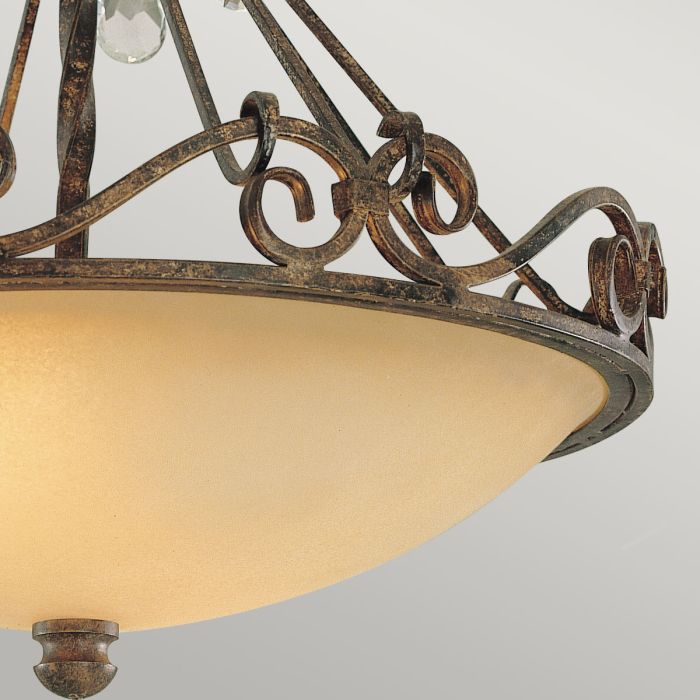 Chateau 2 Light Semi-Flush Light - Mocha Bronze