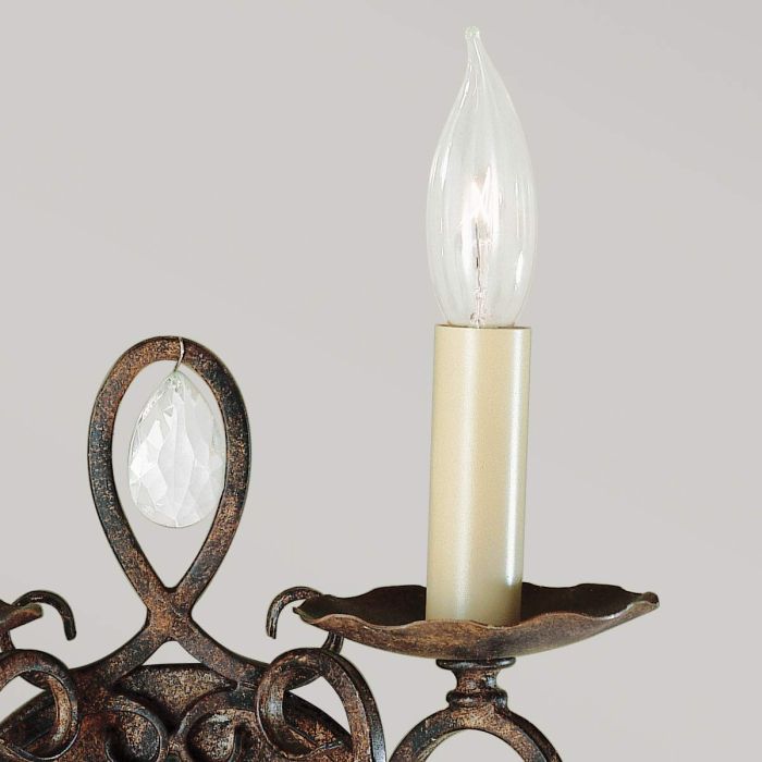 Chateau 2 Light Wall Light - Mocha Bronze