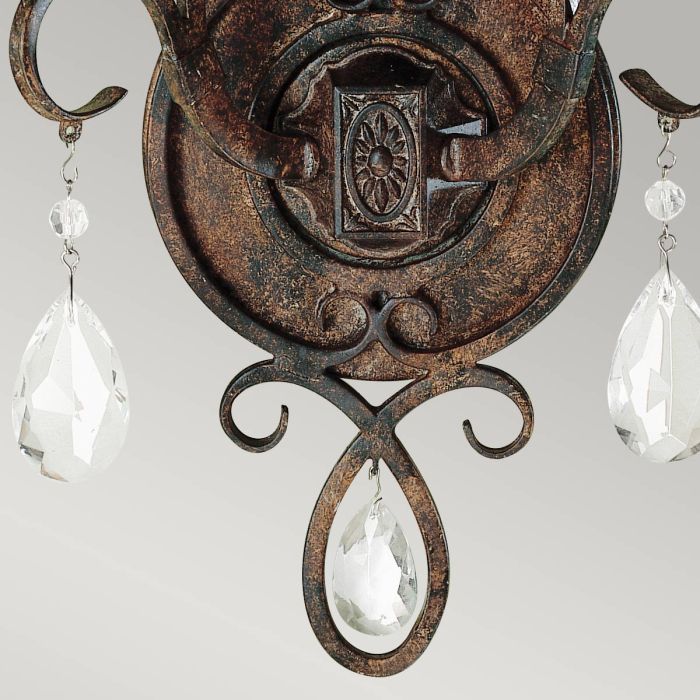 Chateau 2 Light Wall Light - Mocha Bronze