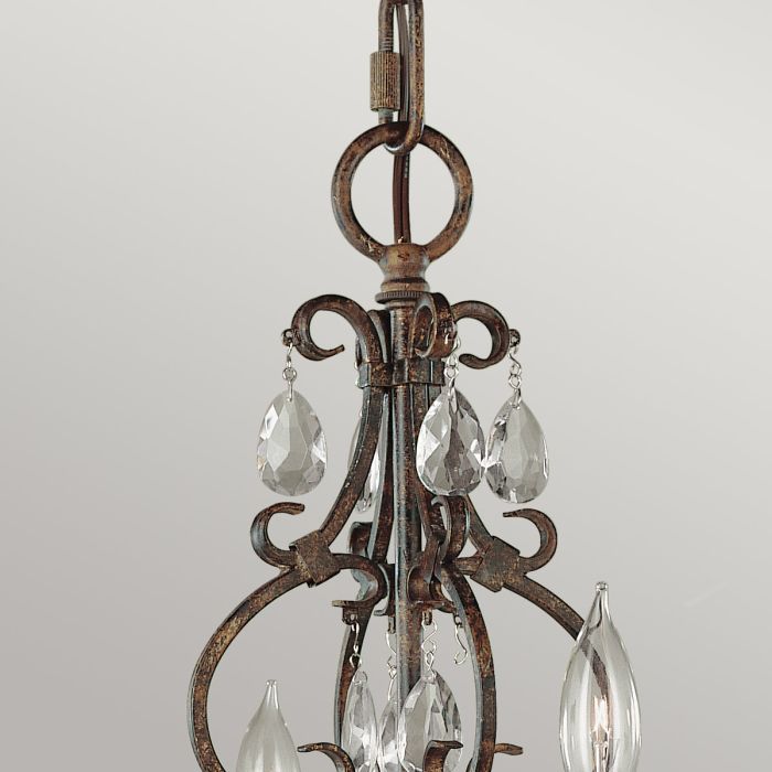 Chateau 4 Light Chandelier - Mocha Bronze