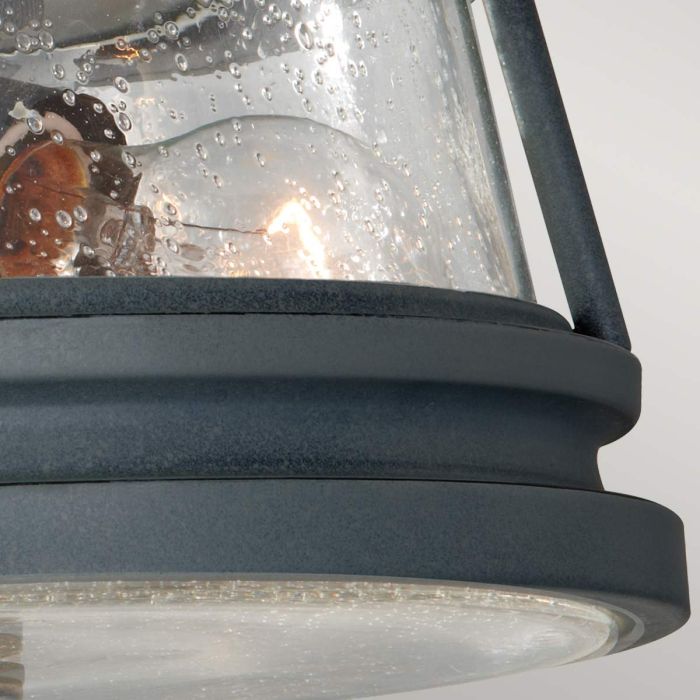 Chelsea Harbor 2 Light Flush Lantern - Storm Cloud