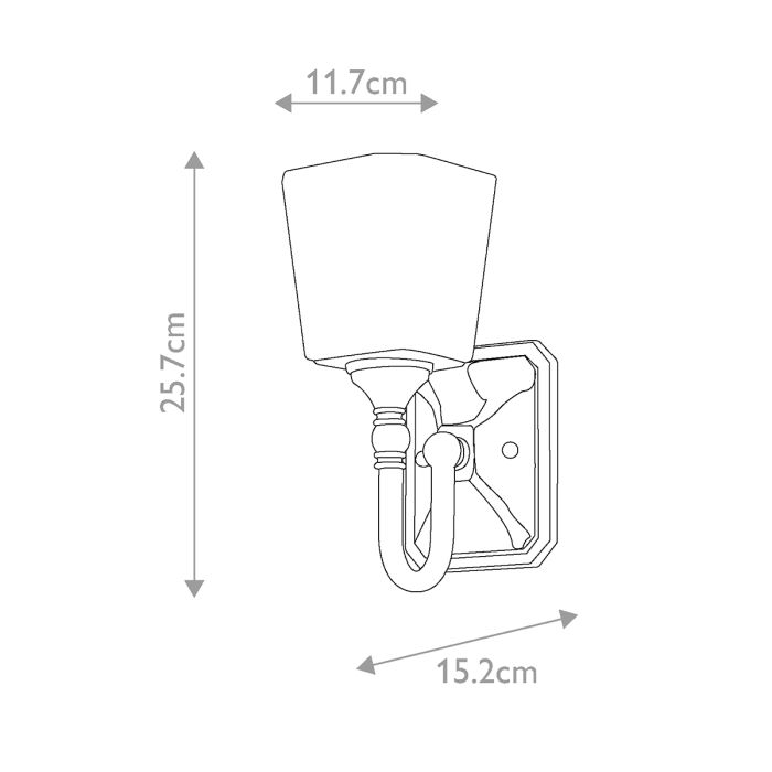 Concord 1 Light Wall Light - Polished Chrome
