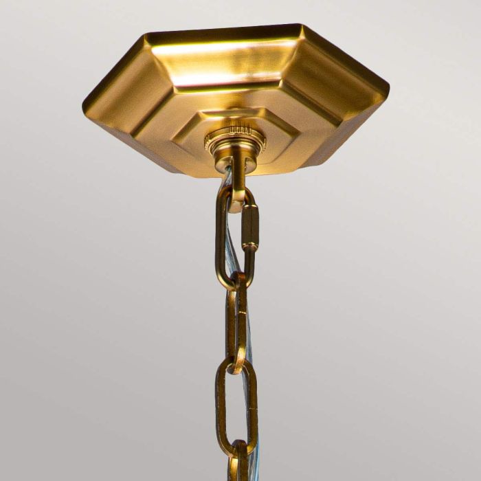 Corinne 3 Light Medium Pendant - Burnished Brass
