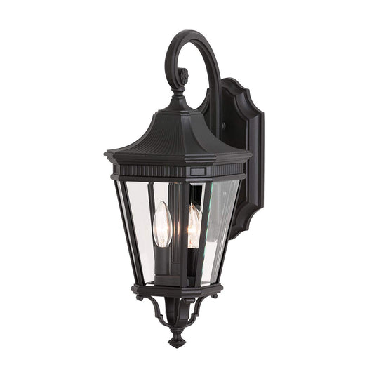 Cotswold Lane 2 Light Medium Wall Lantern – Black