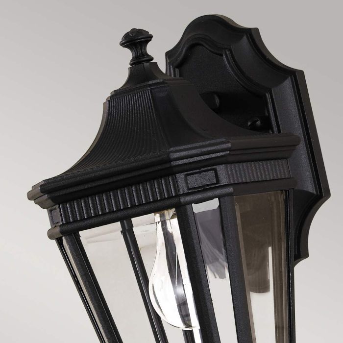 Cotswold Lane 1 Light Small Wall Lantern - Black