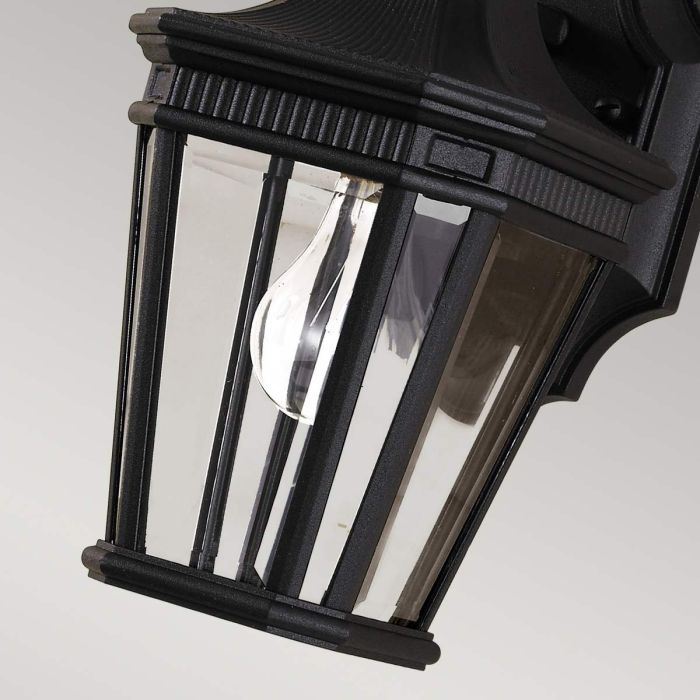Cotswold Lane 1 Light Small Wall Lantern - Black