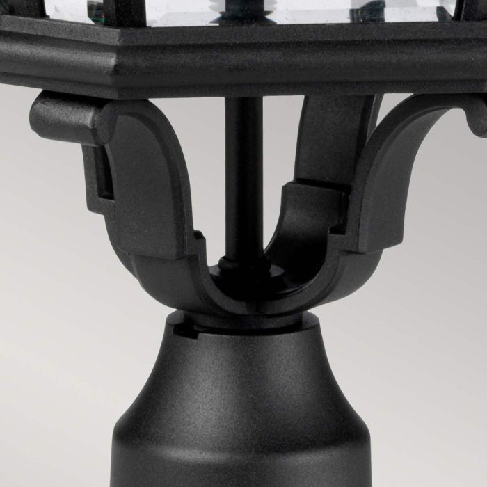 Cotswold Lane 3 Light Large Pedestal - Black