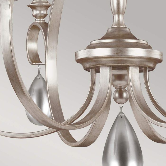 DeWitt 9 Light Chandelier - Sunrise Silver