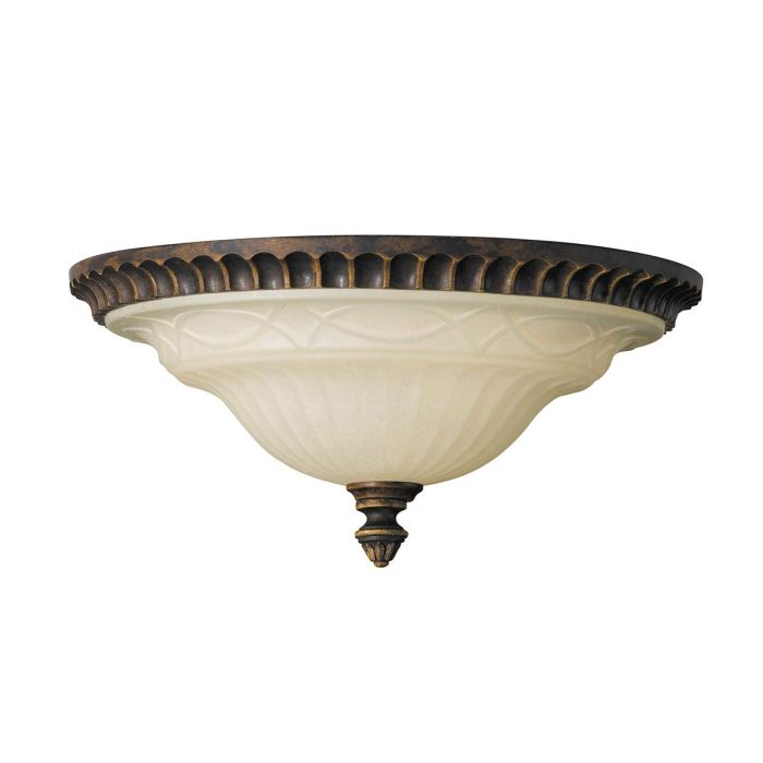 Drawing Room 2 Light Flush - Walnut