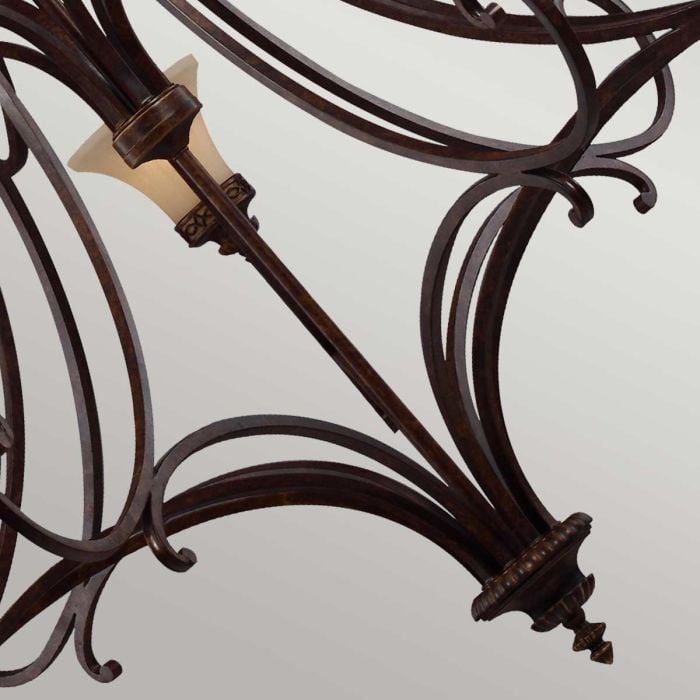 Drawing Room 18 Light Chandelier - Walnut